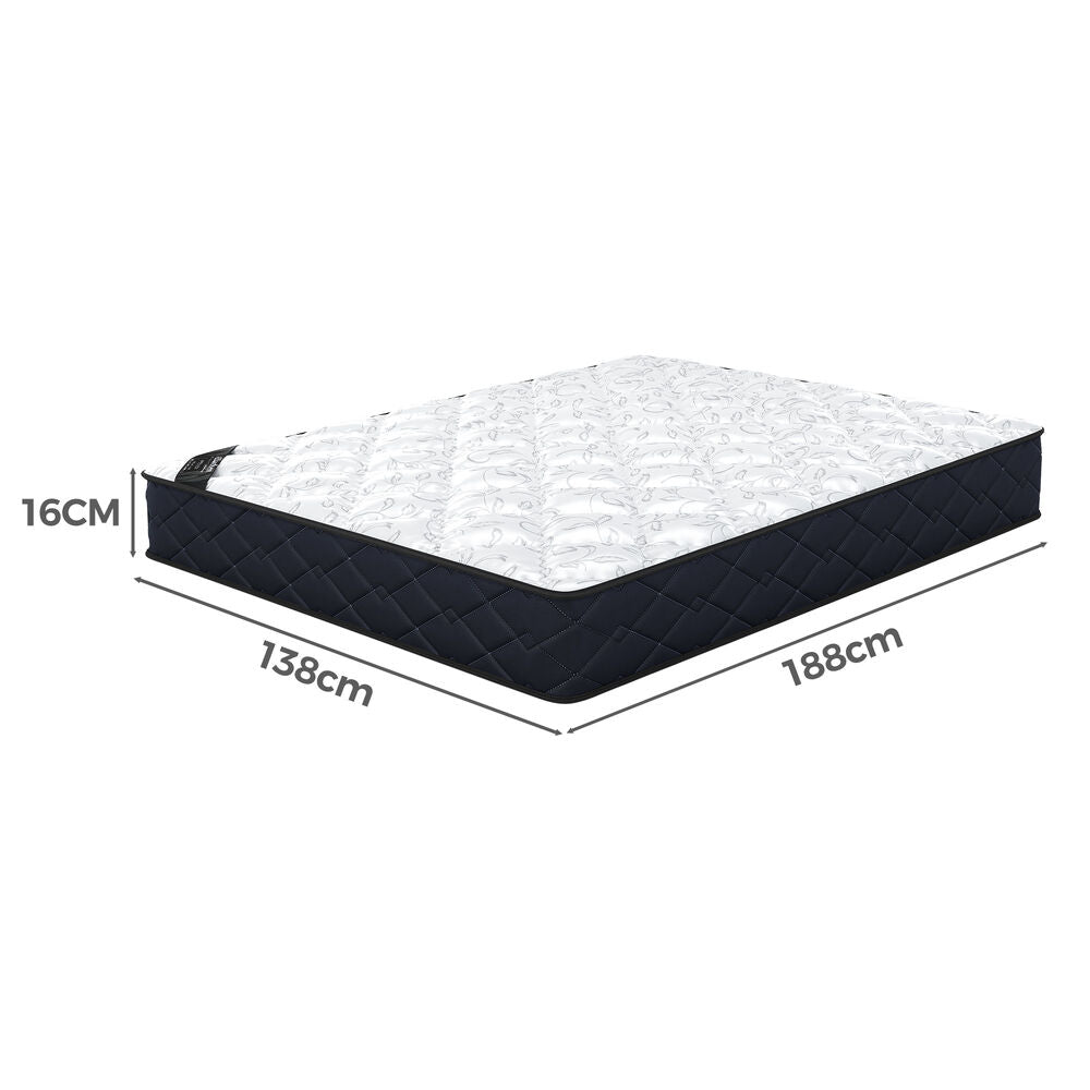 ALFORDSON 16cm Double Mattress Tight Top Spring Foam Medium Firm