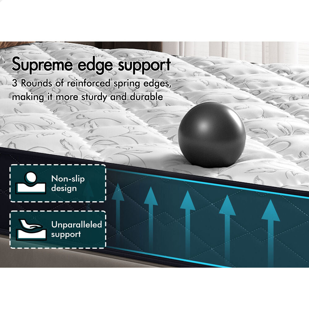 ALFORDSON 16cm Double Mattress Tight Top Spring Foam Medium Firm