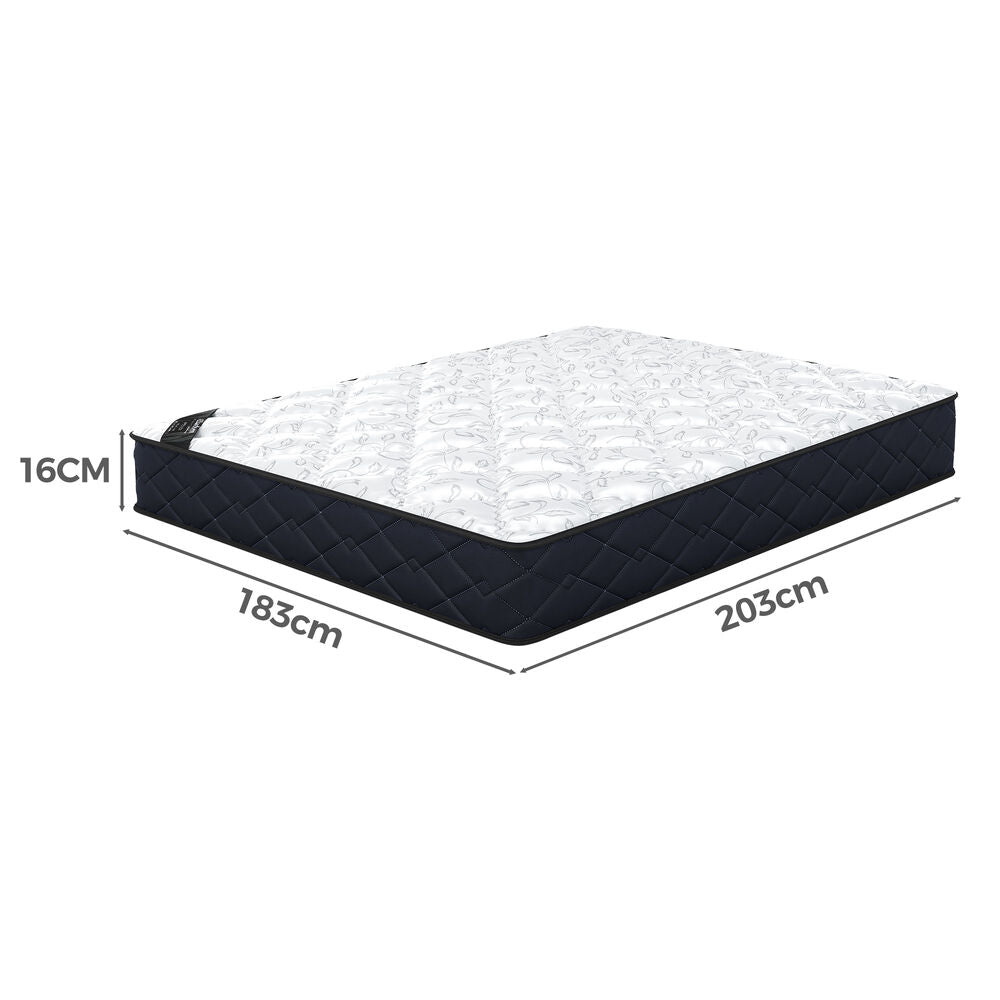 ALFORDSON Mattress 16cm King Bed Tight Top Spring Foam Bedding Medium Firm