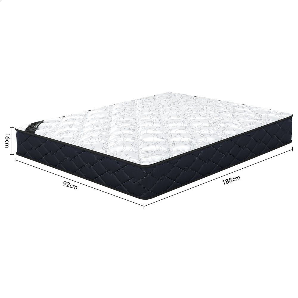 ALFORDSON 16cm Single Mattress Tight Top Spring Foam Medium Firm