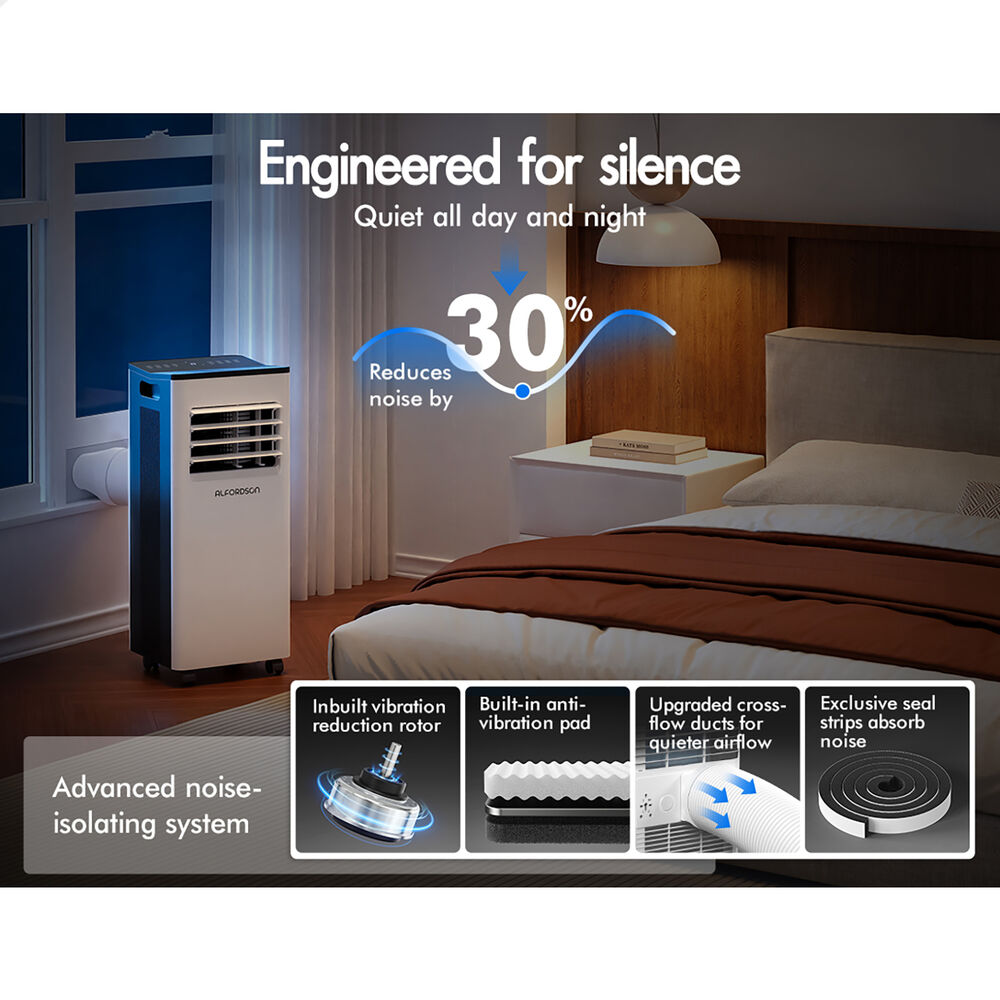 ALFORDSON Portable Air Conditioner 9000 BTU 5-in-1 WiFi Cool Heat Dehumidify Fan