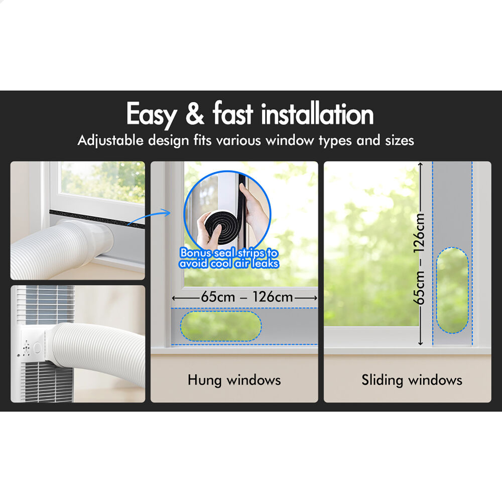 ALFORDSON Portable Air Conditioner 9000 BTU 5-in-1 WiFi Cool Heat Dehumidify Fan
