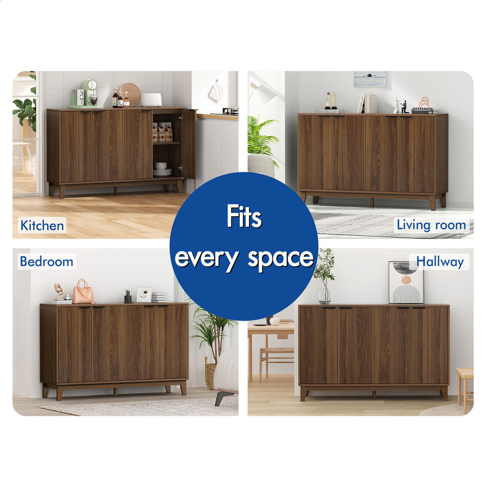 ALFORDSON Sideboard Buffet Storage Cabinet Kitchen Cupboard Hallway Table Walnut