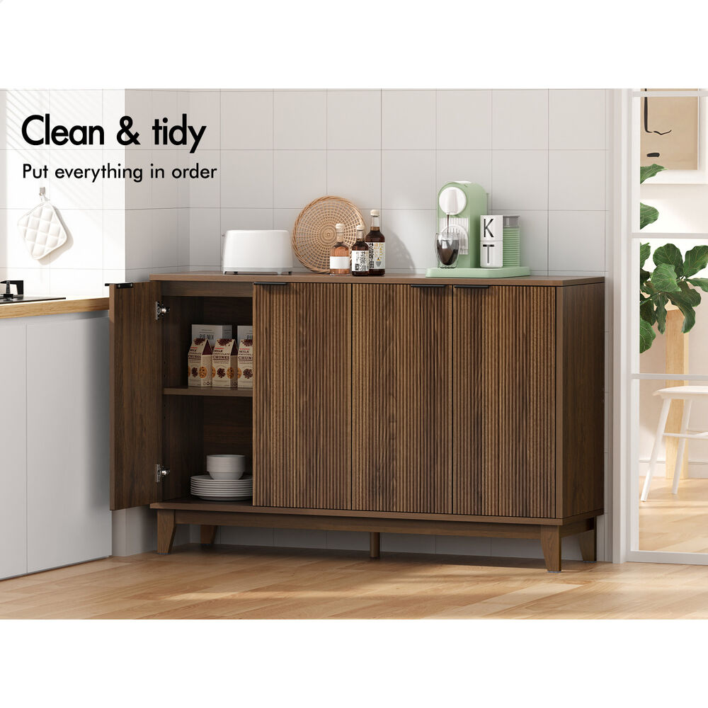 ALFORDSON Sideboard Buffet Storage Cabinet Kitchen Cupboard Hallway Table Walnut
