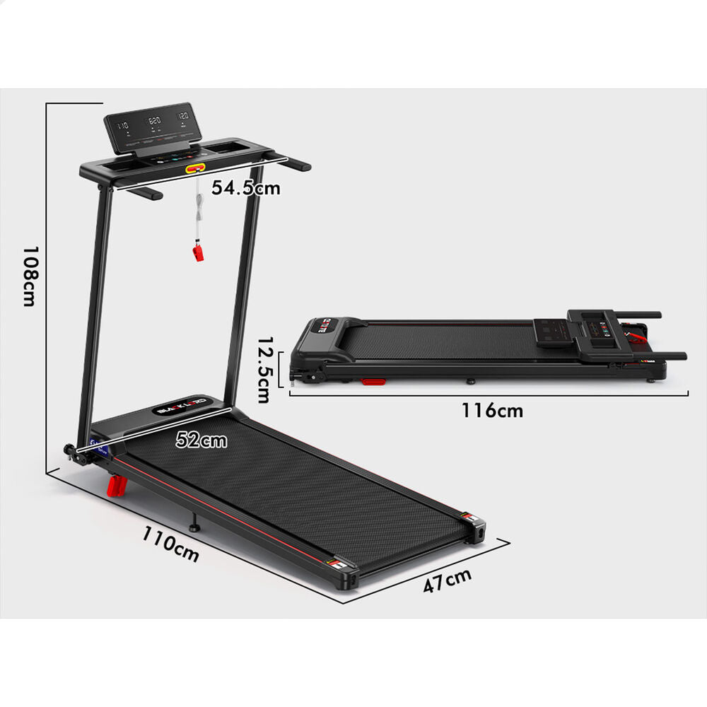 BLACK LORD Treadmill Electric Incline Exercise Running Machine Foldable Home Gym