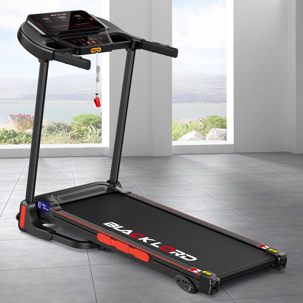 BLACK LORD Treadmill Electric Incline Home Gym Running Machine Fitness Foldable