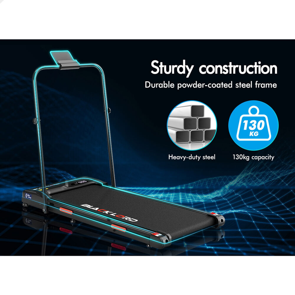 BLACK LORD Treadmill Electric Walking Pad Incline Foldable Home Gym Fitness