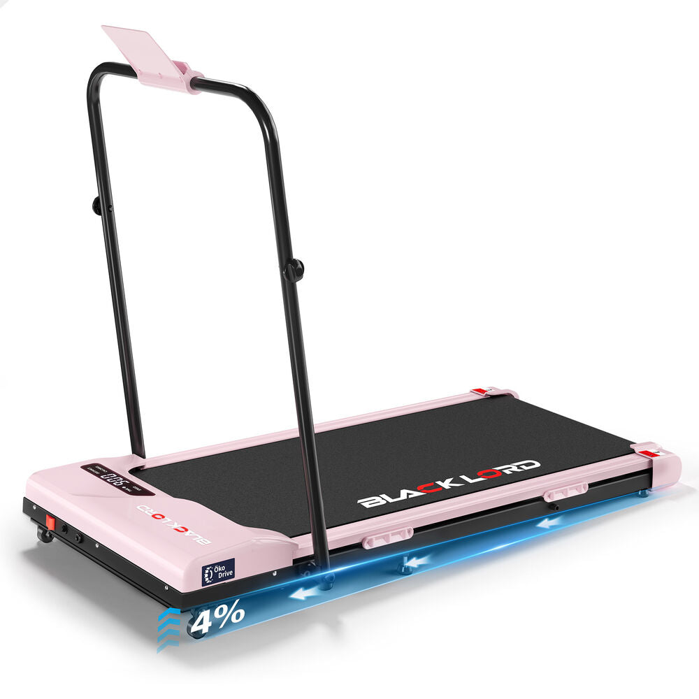 BLACK LORD Treadmill Electric Walking Pad Incline Foldable Home Gym Fitness Pink