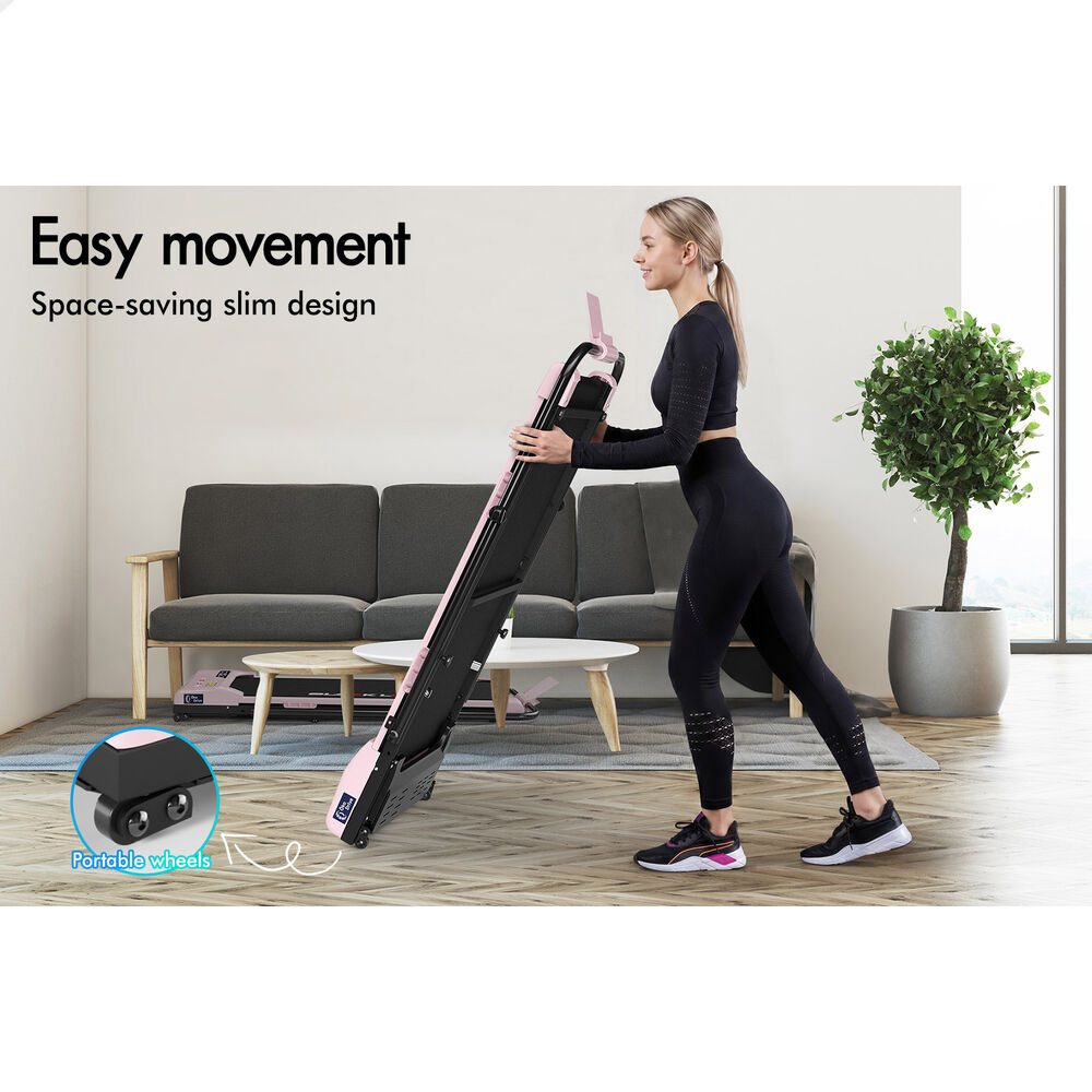 BLACK LORD Treadmill Electric Walking Pad Incline Foldable Home Gym Fitness Pink