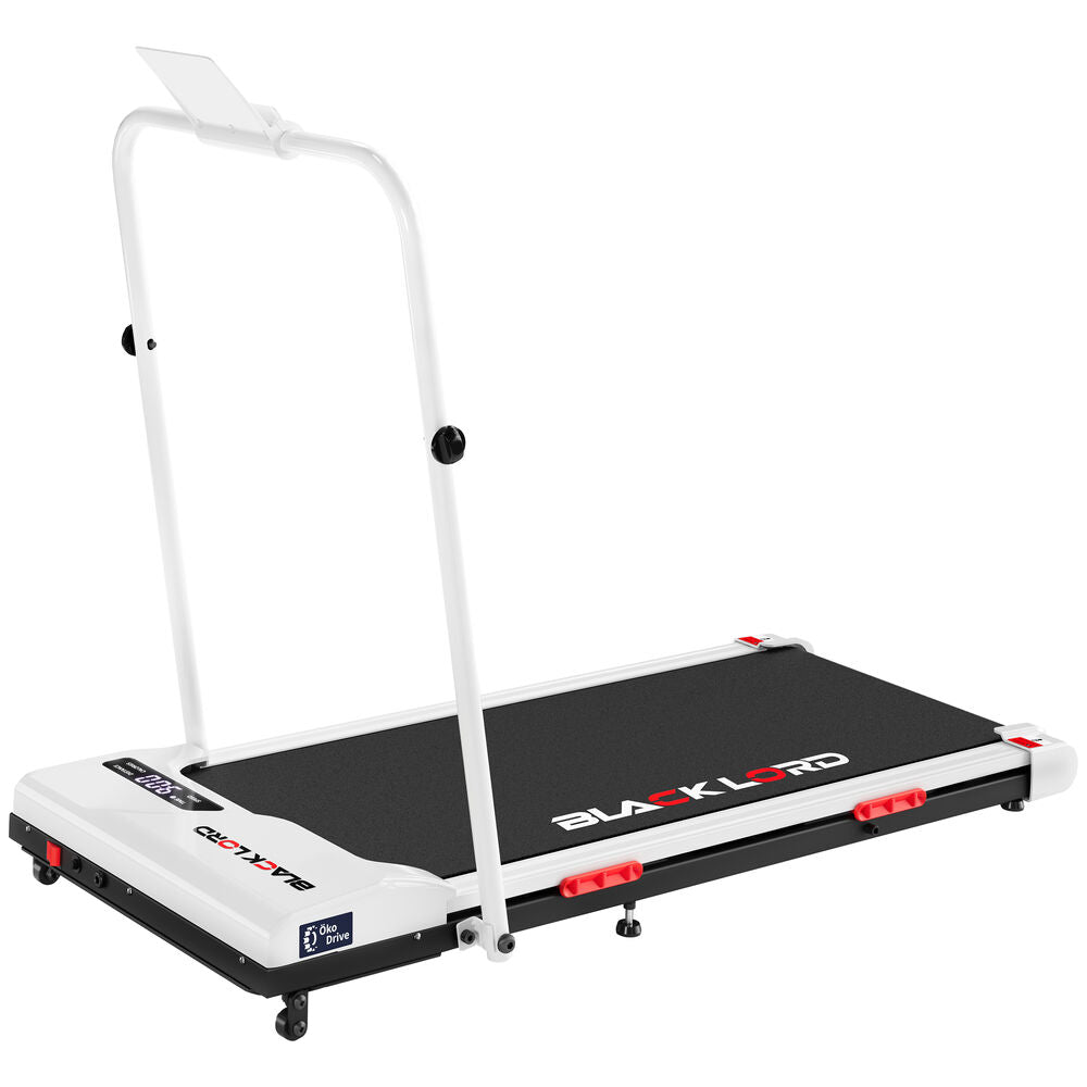 BLACK LORD Treadmill Electric Walking Pad Incline Foldable Home Gym Office White