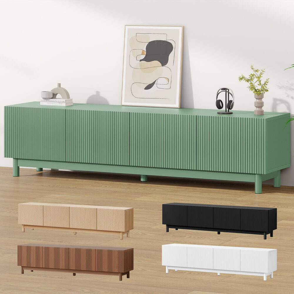 ALFORDSON Entertainment Unit TV Cabinet Stand 180cm Storage Shelves Green