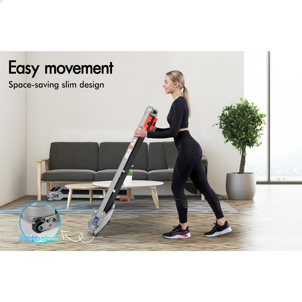 BLACK LORD Treadmill Electric Walking Pad Incline Running Machine Gym Silver
