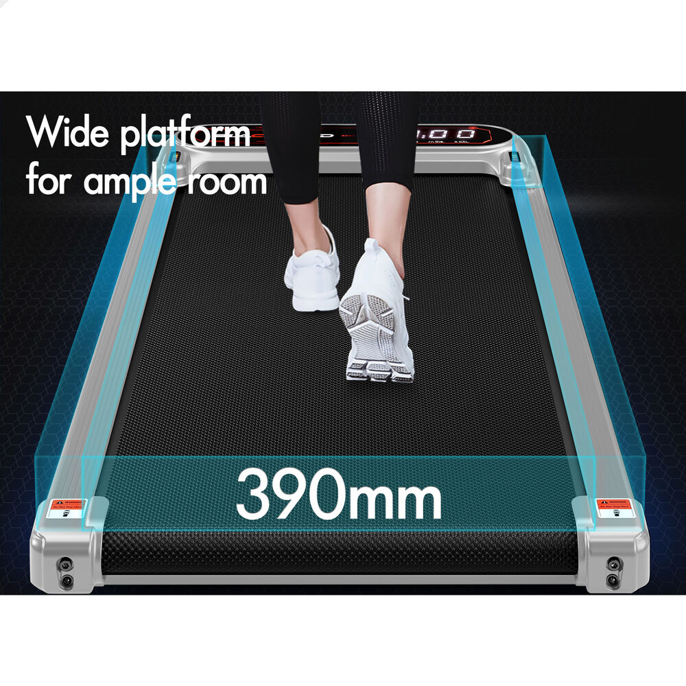 BLACK LORD Treadmill Electric Walking Pad Incline Running Machine Gym Silver
