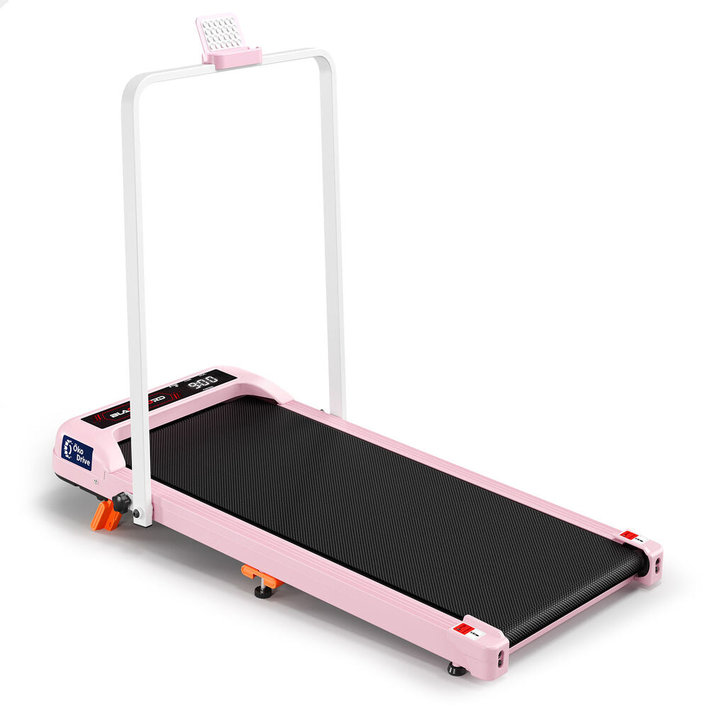 BLACK LORD Treadmill Electric Walking Pad Foldable Incline Under Desk Gym Pink