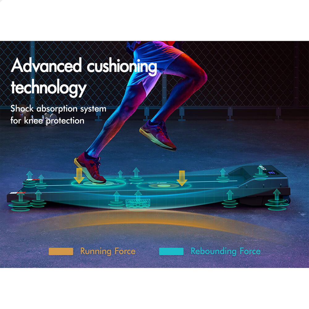 BLACK LORD Walking Pad Treadmill 12% Incline Under Desk Magnetic Remote Cyan