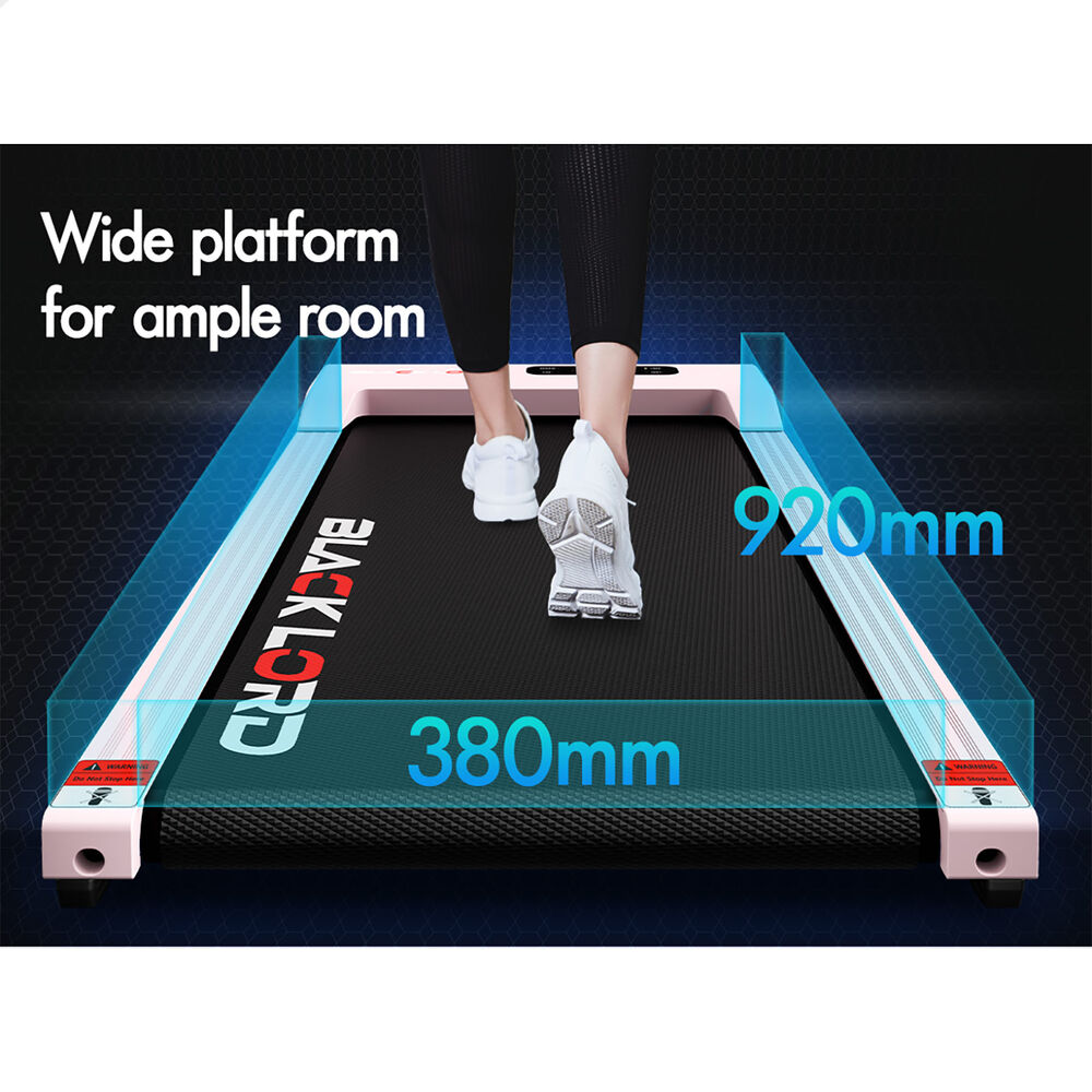 BLACK LORD Walking Pad Treadmill 12% Incline Under Desk Magnetic Remote Pink