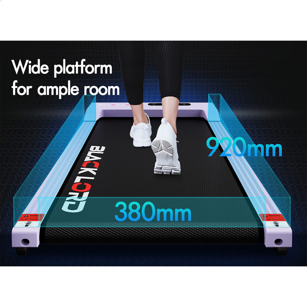 BLACK LORD Walking Pad Treadmill 12% Incline Under Desk Magnetic Remote Purple
