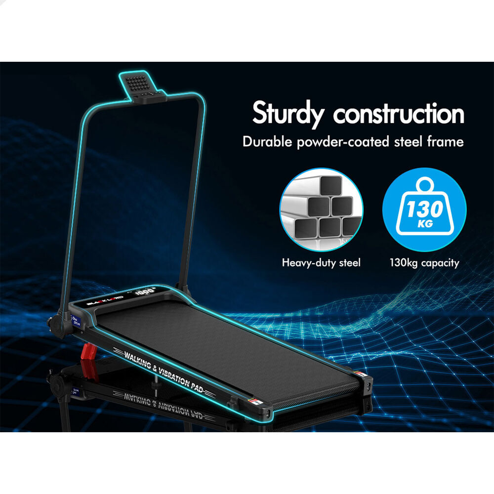 BLACK LORD Treadmill 4-in-1 Walking Vibration Pad Incline Foldable Home Gym