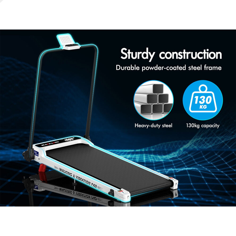 BLACK LORD Treadmill 4-in-1 Walking Vibration Pad Incline Foldable Home Gym