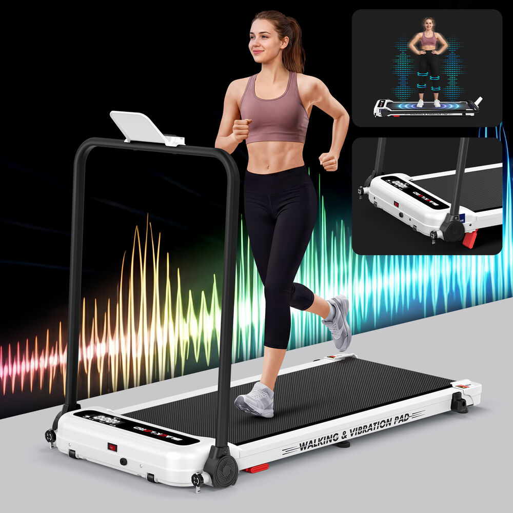 BLACK LORD Treadmill 4-in-1 Walking Vibration Pad Incline Foldable Home Gym