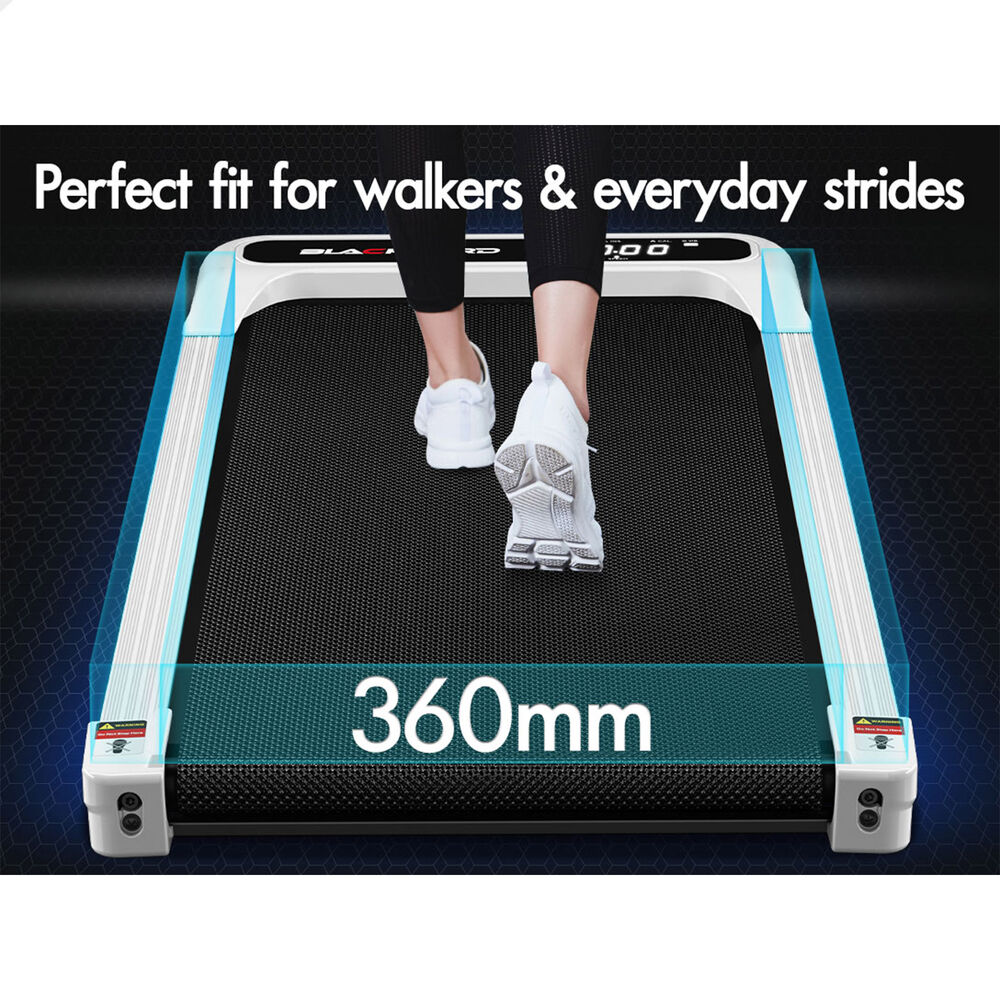 BLACK LORD Treadmill 4-in-1 Walking Vibration Pad Incline Magnetic Remote White