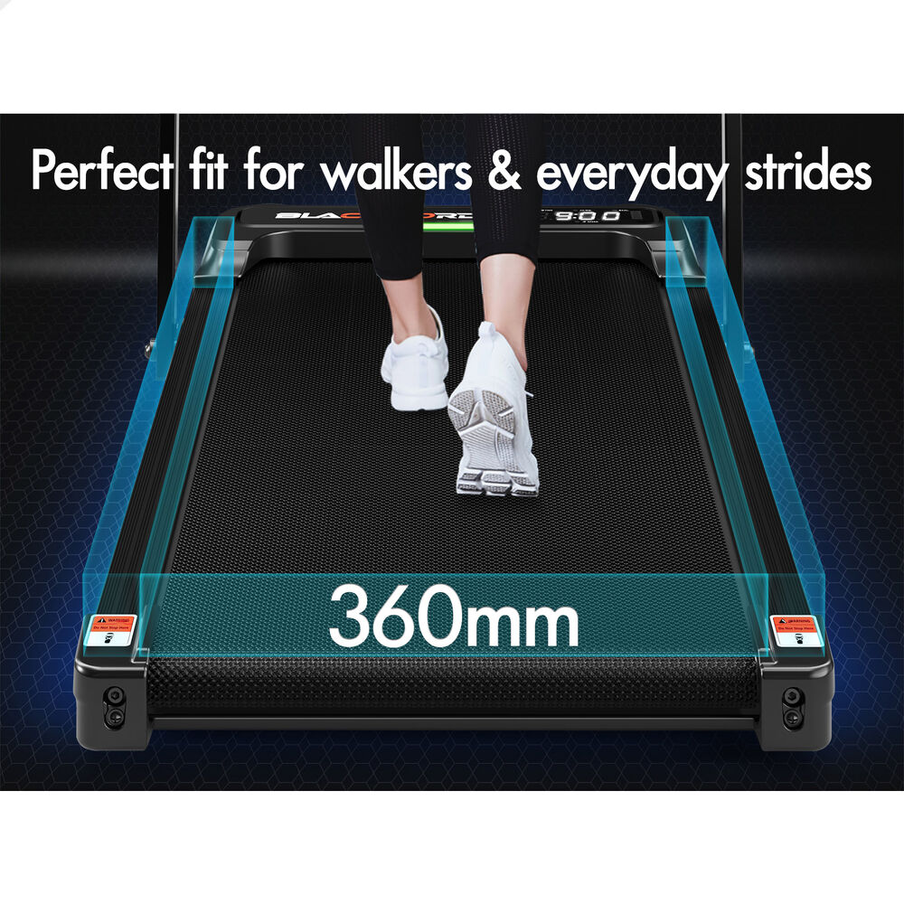 BLACK LORD Treadmill Electric Walking Vibration Pad LED Light Incline Foldable
