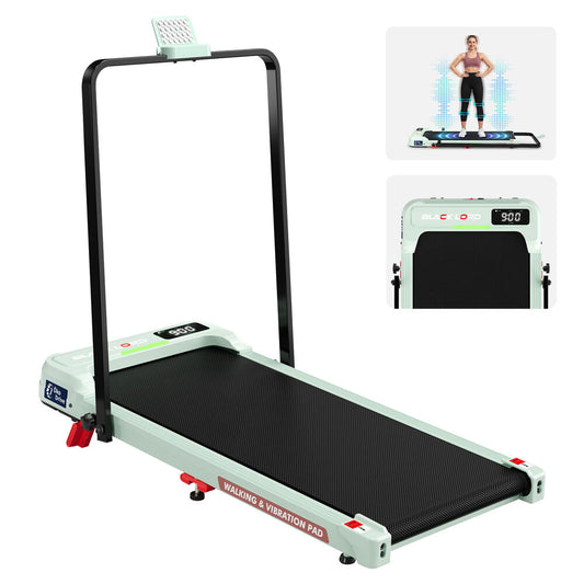 BLACK LORD Treadmill Walking Vibration Pad Electric LED Light Incline Foldable