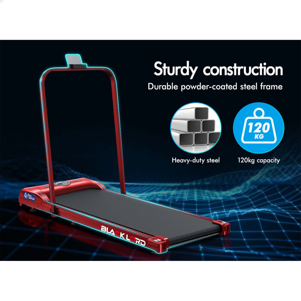 BLACK LORD Treadmill Electric Walking Pad Foldable Home Gym Fitness Red