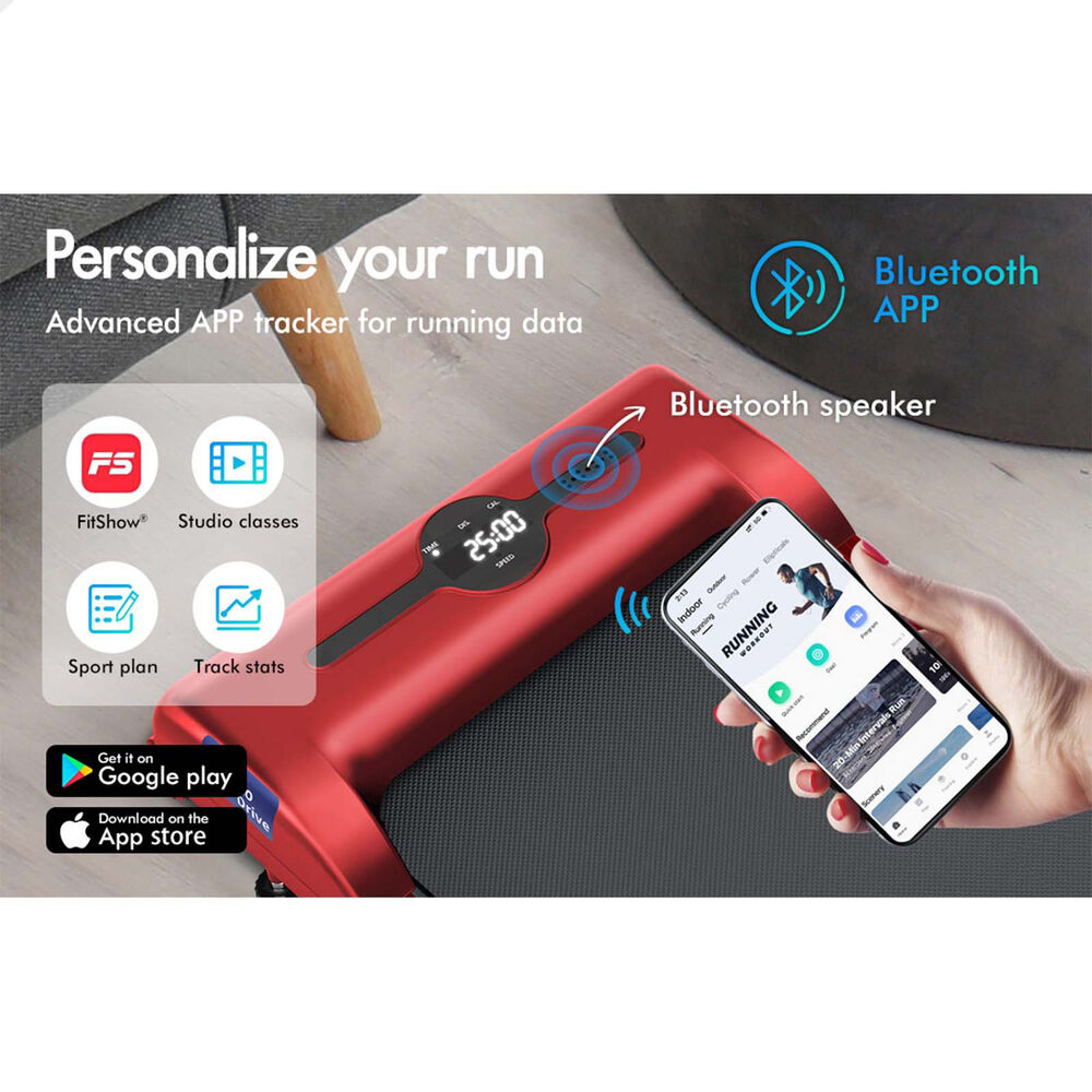 BLACK LORD Treadmill Electric Walking Pad Foldable Home Gym Fitness Red