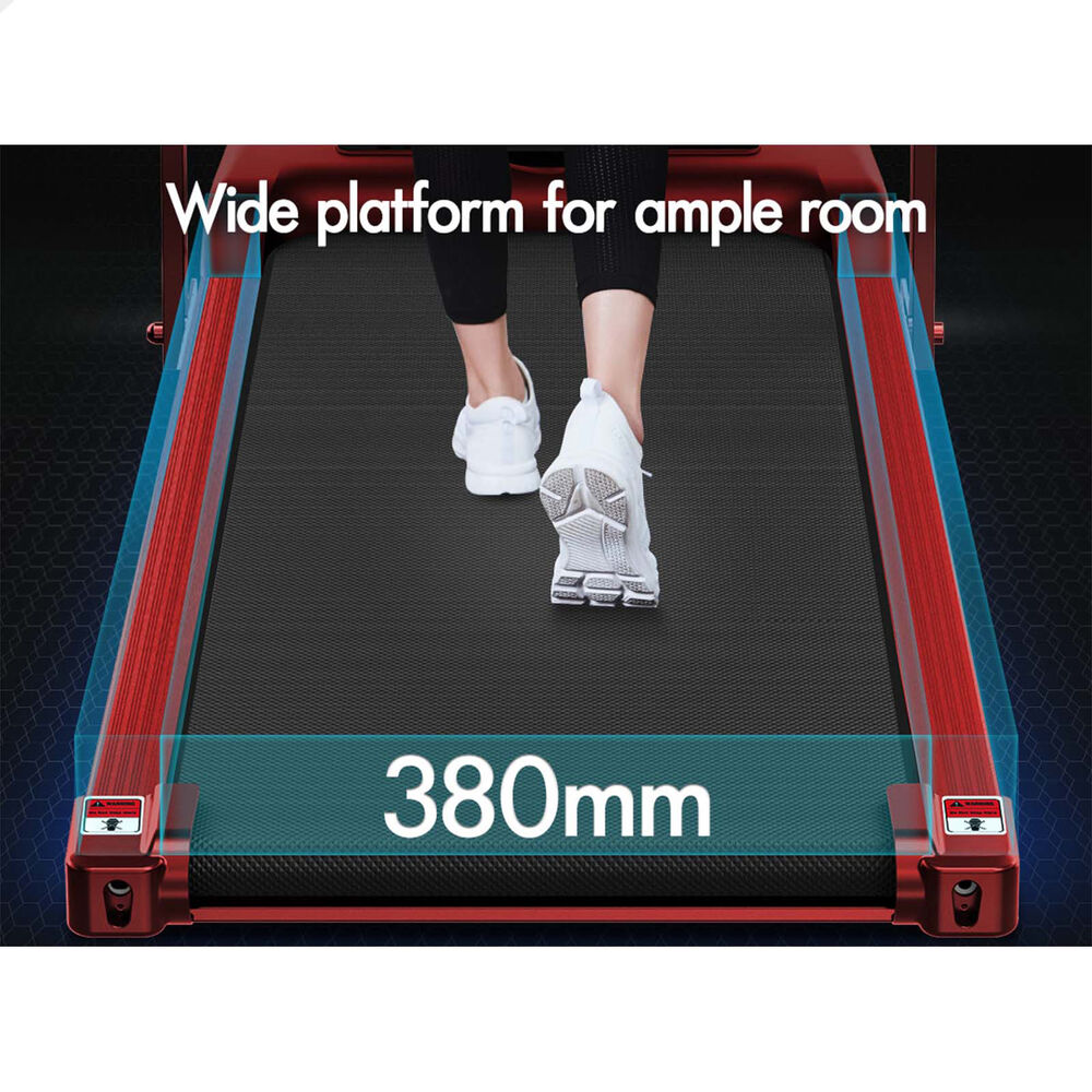 BLACK LORD Treadmill Electric Walking Pad Foldable Home Gym Fitness Red