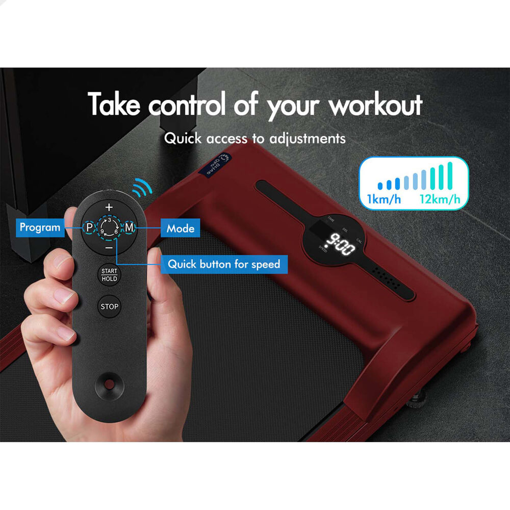 BLACK LORD Treadmill Electric Walking Pad Foldable Home Gym Fitness Red