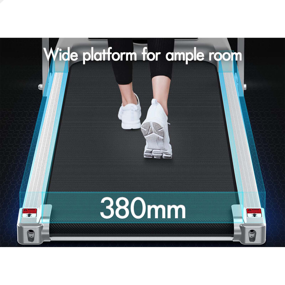 BLACK LORD Treadmill Electric Walking Pad Foldable Home Gym Fitness Silver