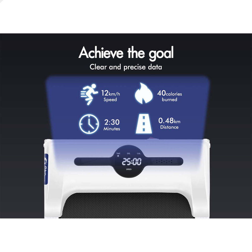 BLACK LORD Treadmill Electric Walking Pad Foldable Home Gym Fitness White