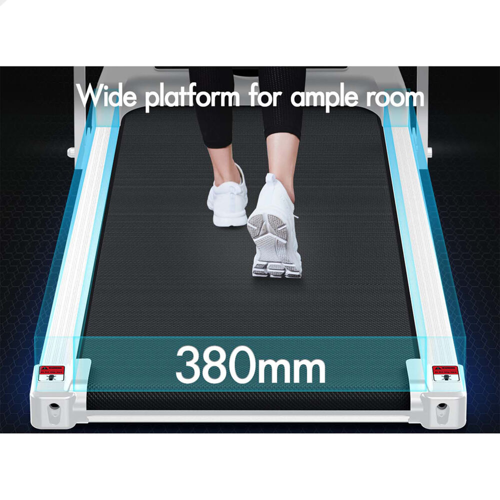 BLACK LORD Treadmill Electric Walking Pad Foldable Home Gym Fitness White