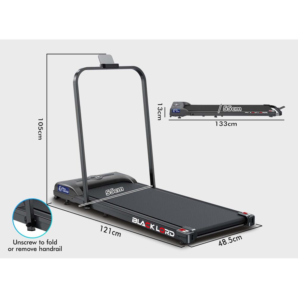 BLACK LORD Treadmill Electric Walking Pad Foldable Home Gym Fitness Machine