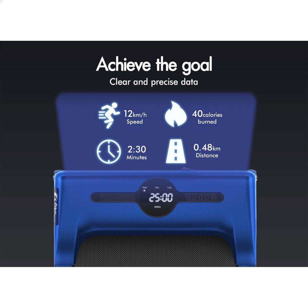 BLACK LORD Treadmill Electric Walking Pad Foldable Home Gym Fitness Blue
