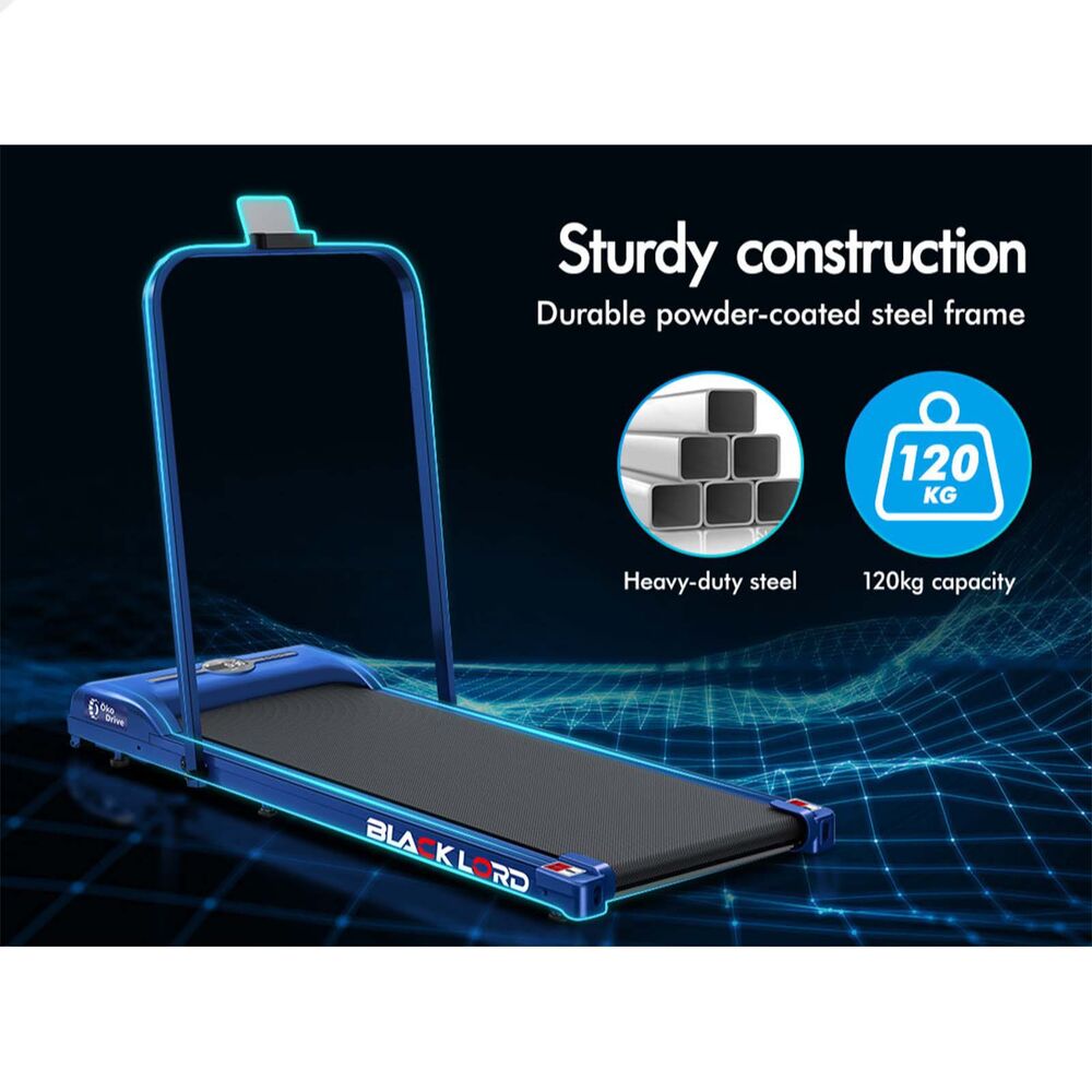 BLACK LORD Treadmill Electric Walking Pad Foldable Home Gym Fitness Blue