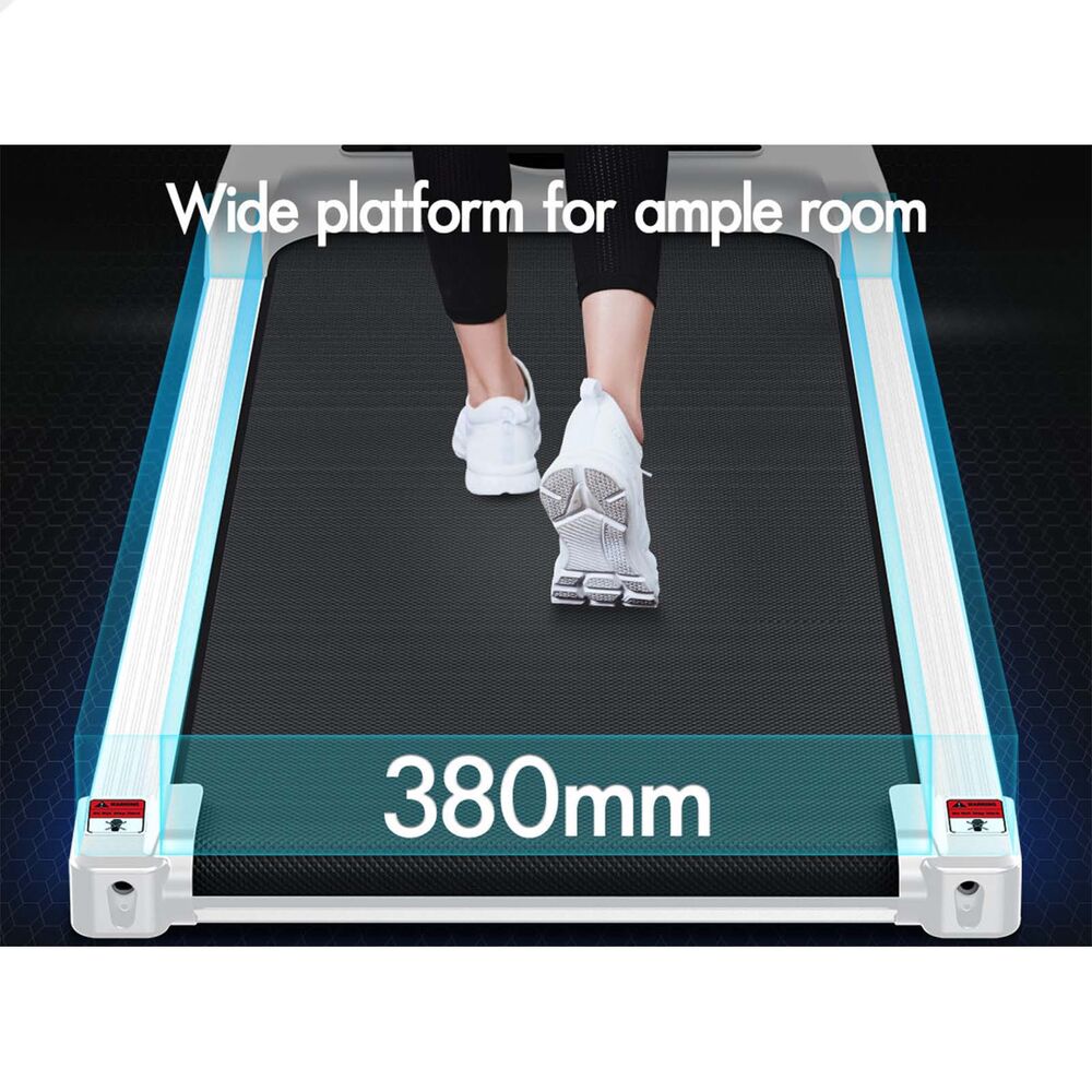 BLACK LORD Treadmill Electric Walking Pad Fitness Machine Home Gym White