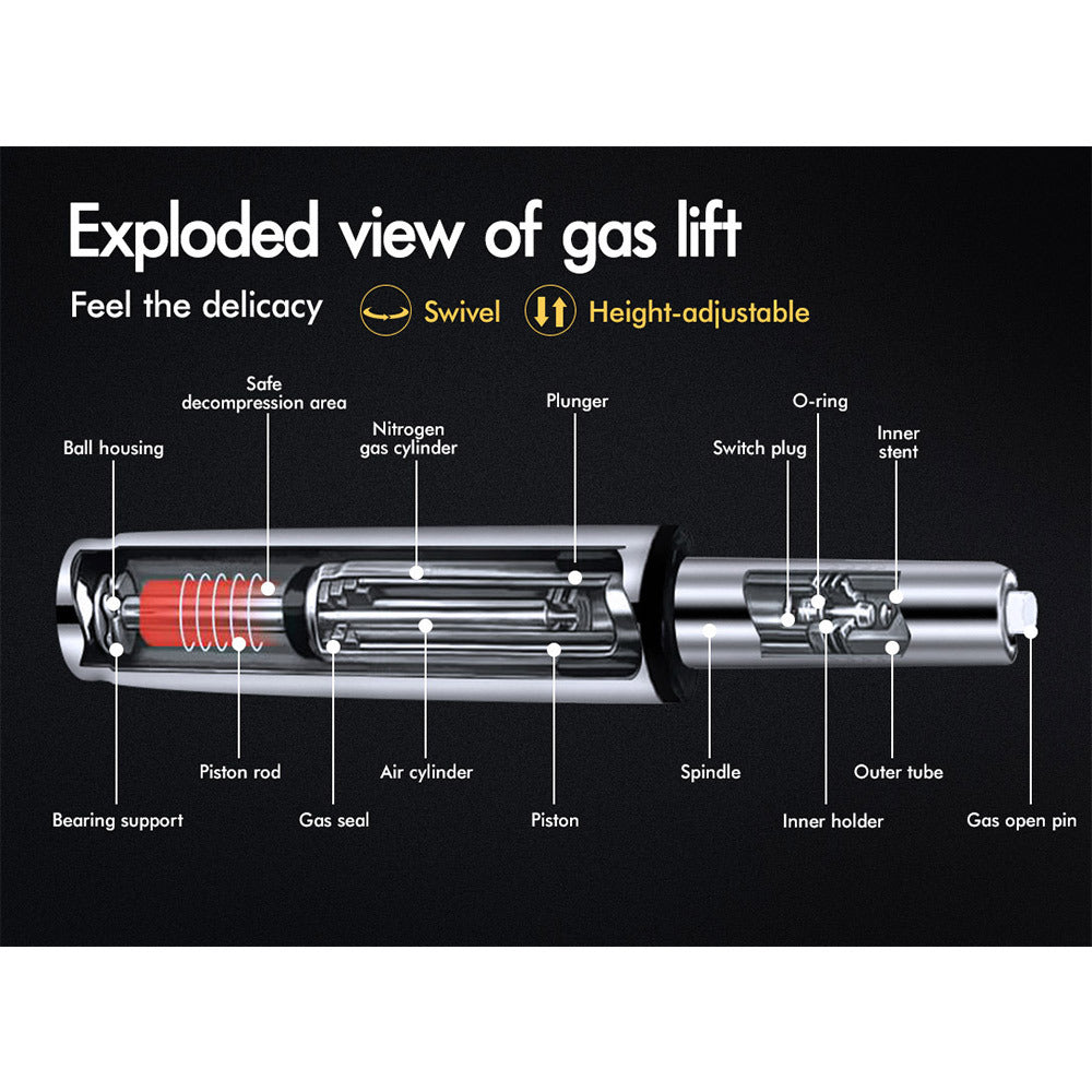 2x ALFORDSON Bar Stools Vintage Brown