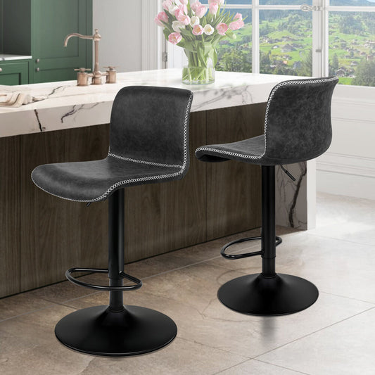 2x ALFORDSON Bar Stools Vintage Grey