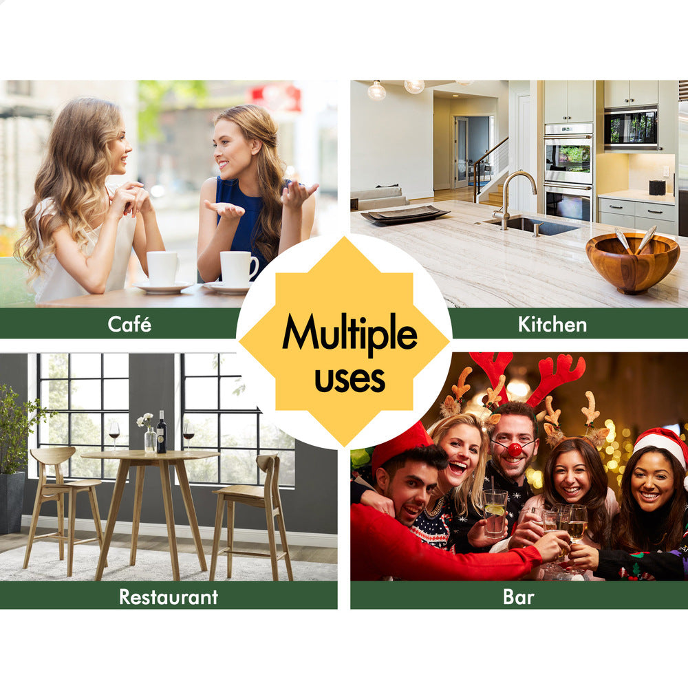 2x ALFORDSON Bar Stools Vintage Grey