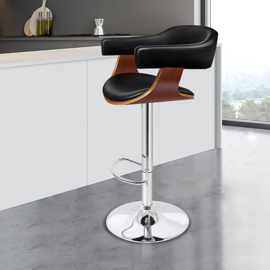 ALFORDSON Bar Stool Swivel Chair Black