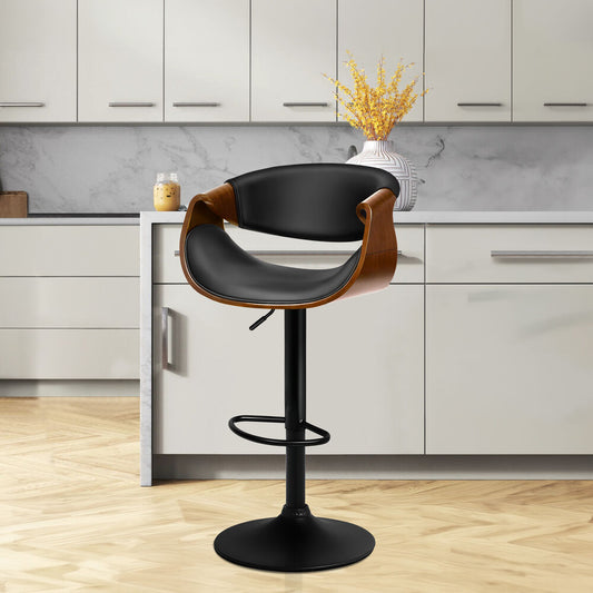 ALFORDSON Bar Stool Dining Chair All Black