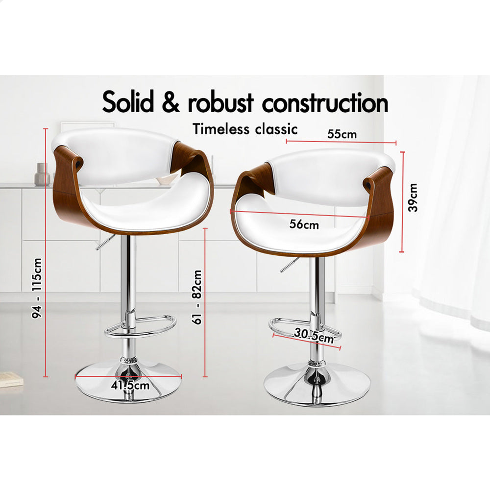 ALFORDSON Bar Stool Trice Kitchen Swivel White