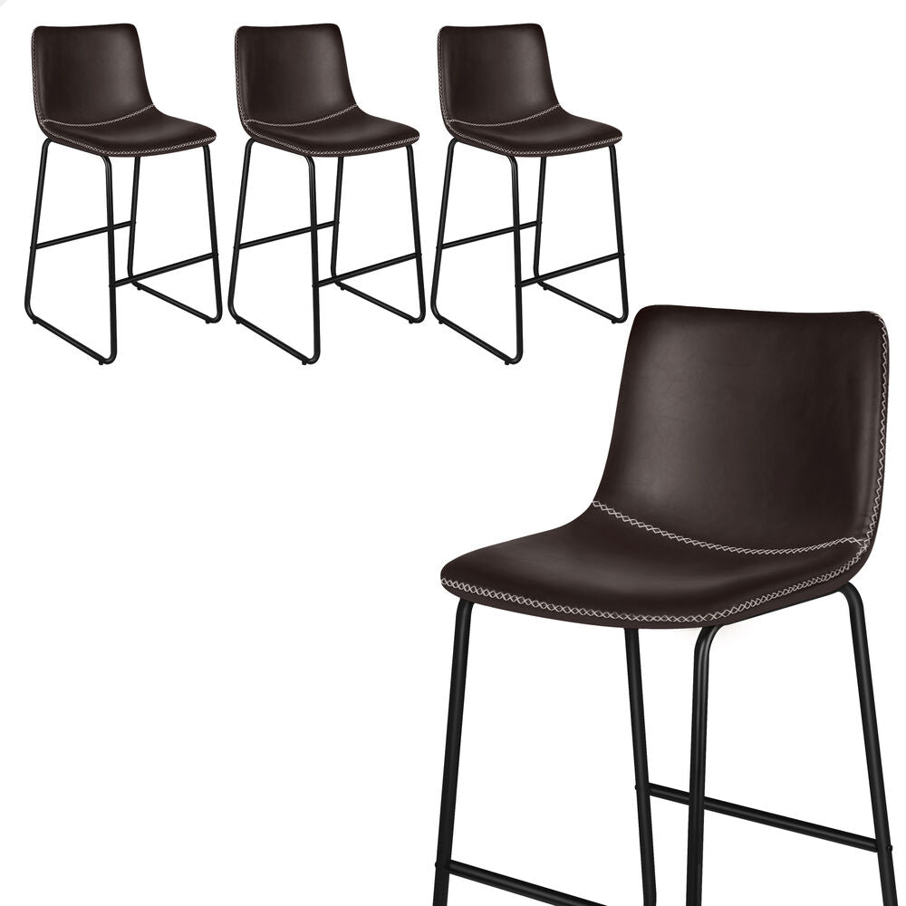 ALFORDSON 4x Bar Stools 66cm Kitchen Counter Metal Vintage Dining Chairs Coffee