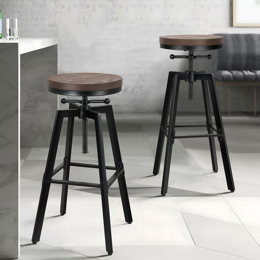 ALFORDSON Bar Stool Ezra Industrial Black