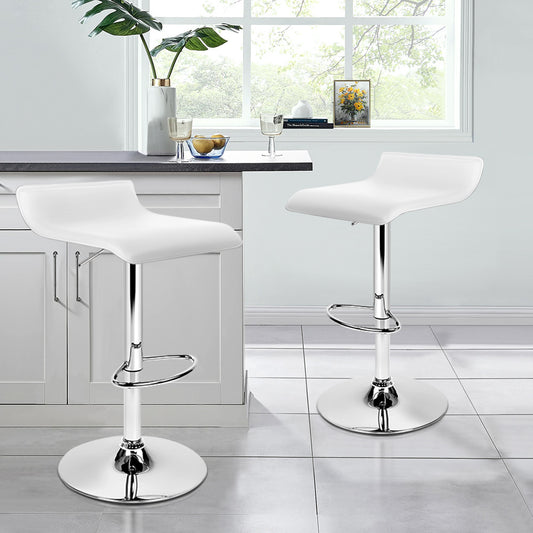 2x ALFORDSON Bar Stools Saxton Swivel White