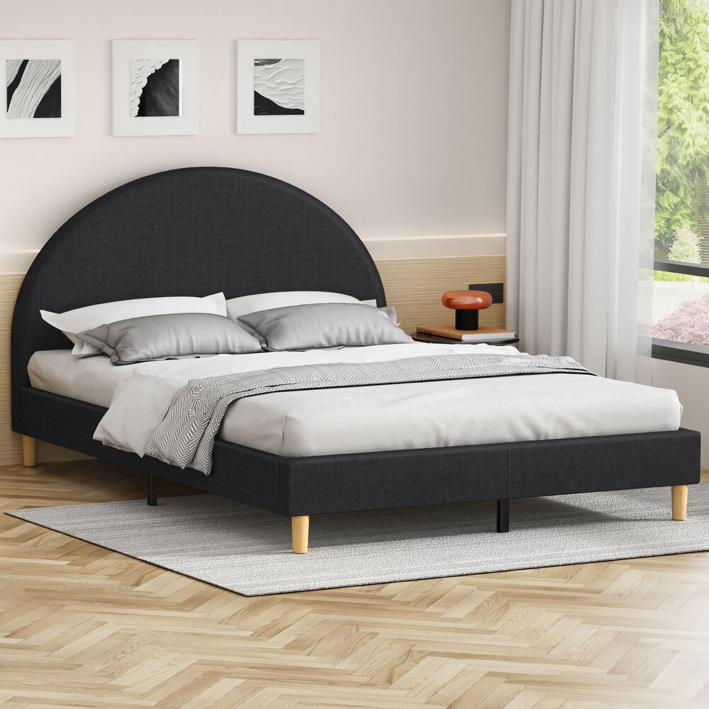 ALFORDSON Bed Frame King Size Mattress Base Platform Fabric Charcoal CALLA