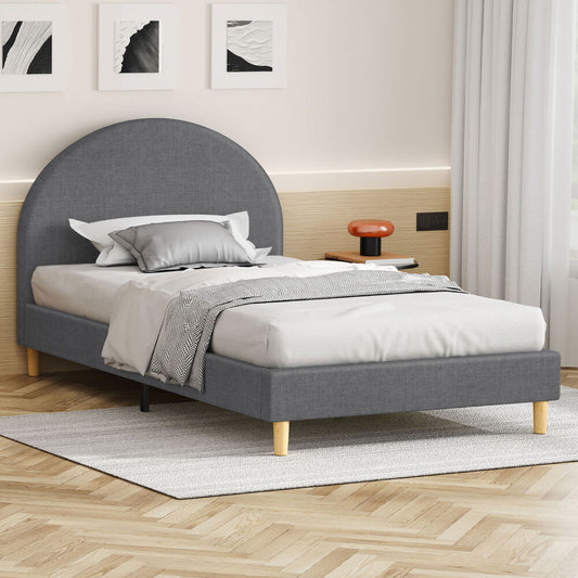 ALFORDSON Bed Frame King Single Mattress Base Platform Grey Fabric CALLA
