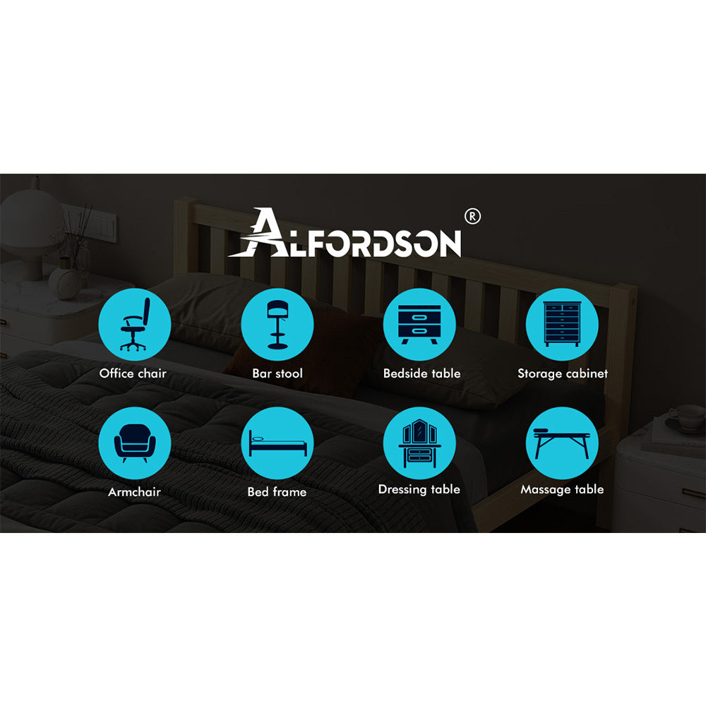 ALFORDSON 2x Storage Drawers Trundle for Wooden Bed Frame Base Timber Oak